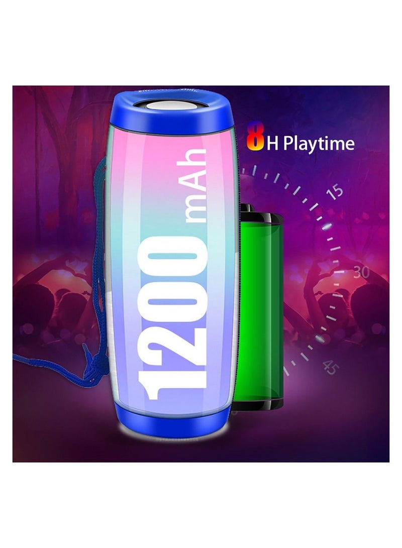 Portable Bluetooth Speaker with LED Light Show 10W Speaker USB and Micro SD Support for Mp3 Playback - Image 5