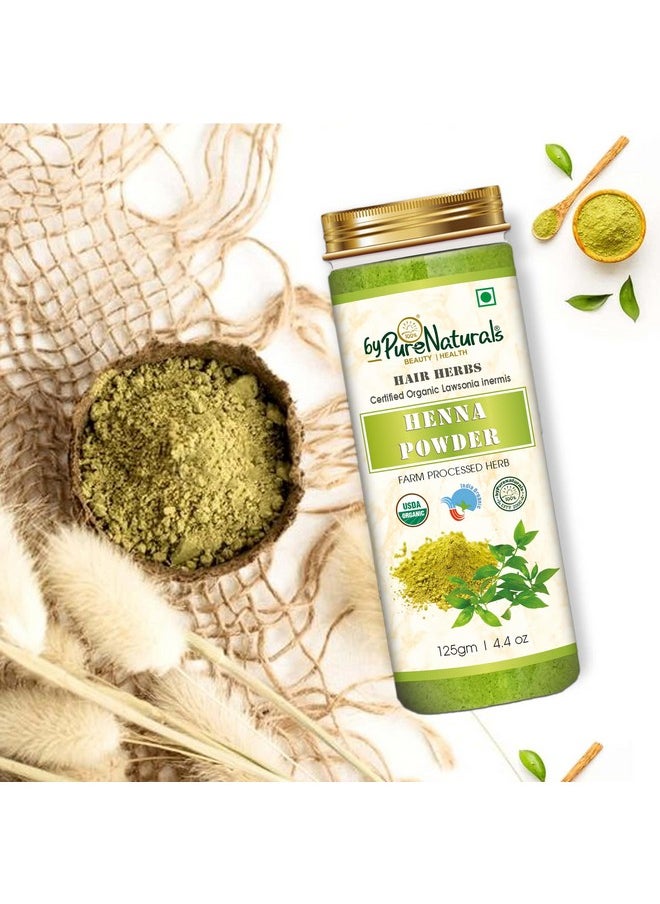 باي بيو ناتشورالز مسحوق الحناء العضوي الطبيعي 100% من PureNaturals لتلوين الشعر ونموه بشكل طبيعي - 125 جم  - Image 4