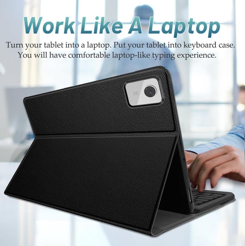 RTSY Keyboard Case for Lenovo Tab M11 (11" 2024)- TB330FU/TB330XU with 7-Colors Backlit & Multi Touch Trackpad, Magnetically Detachable Smart Touchpad Wireless KB - Image 5