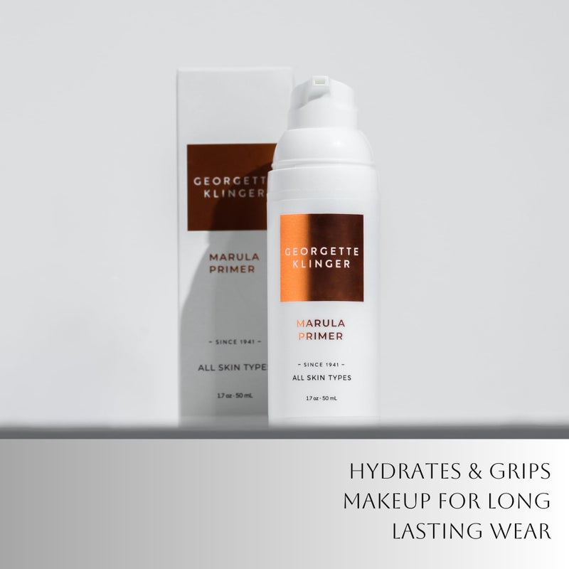 GEORGETTE KLINGER Marula Primer - Vitamin-Rich Hydrating & Gentle Moisturizer, Lightweight Instant Pore Minimizer, Long-Lasting Makeup Base, Smooth Application, Unclogs Pores & Fills Lines -1.7 oz by Georgette Klinger - Image 2