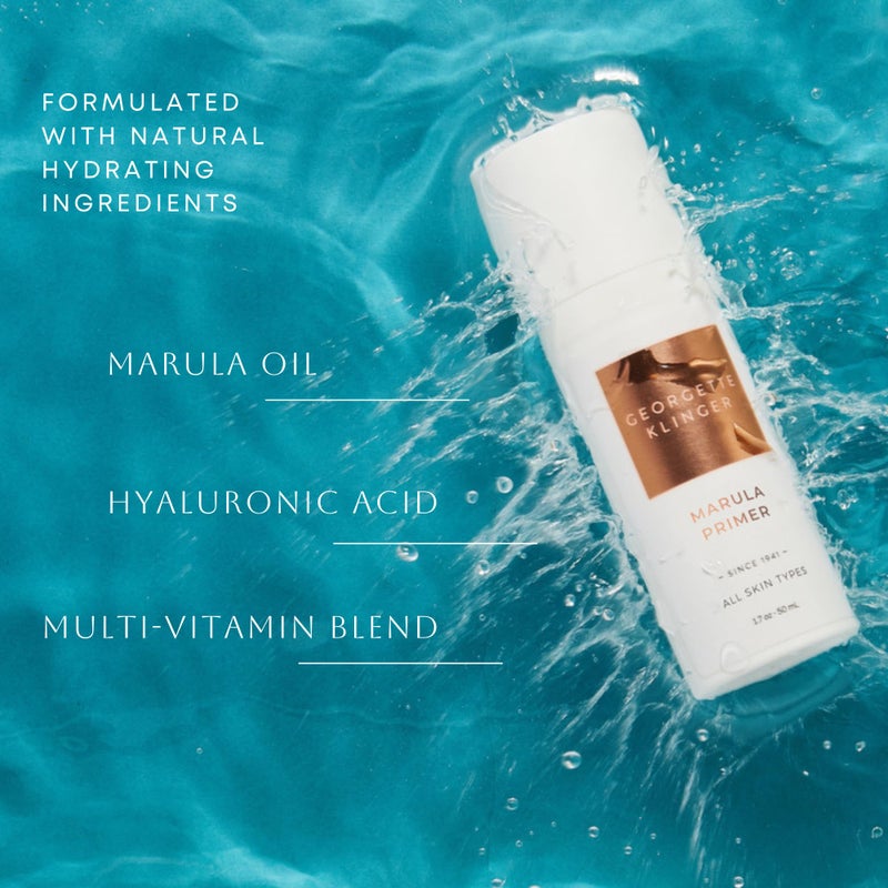 GEORGETTE KLINGER Marula Primer - Vitamin-Rich Hydrating & Gentle Moisturizer, Lightweight Instant Pore Minimizer, Long-Lasting Makeup Base, Smooth Application, Unclogs Pores & Fills Lines -1.7 oz by Georgette Klinger - Image 5