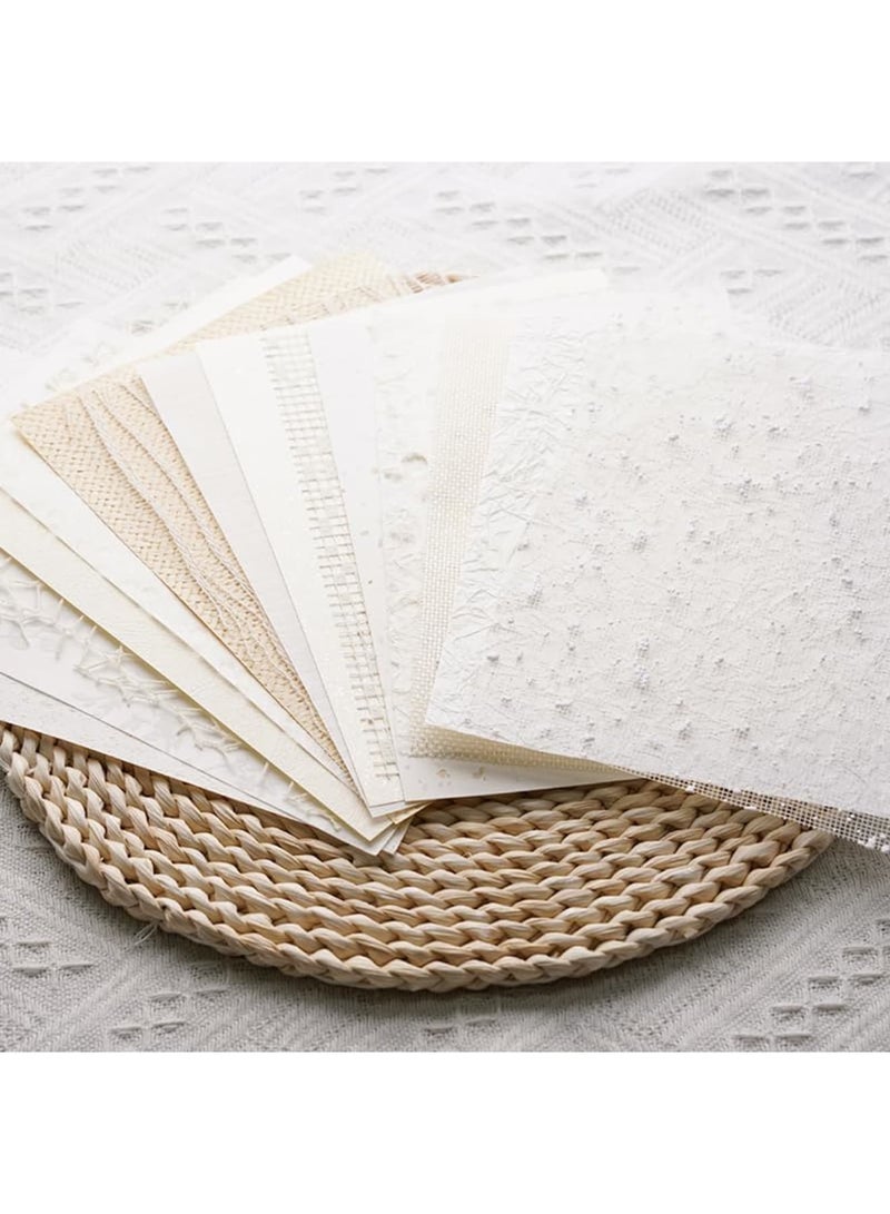 SYOSI Scrapbook Paper, 15 Pcs Handmade Textured Art Paper A5 Sheets, Colorful Mesh Special Craft Paper for Junk Journals Scrapbooking DIY Card Making and Creative Projects, 14.7x20.8 cm - Image 4