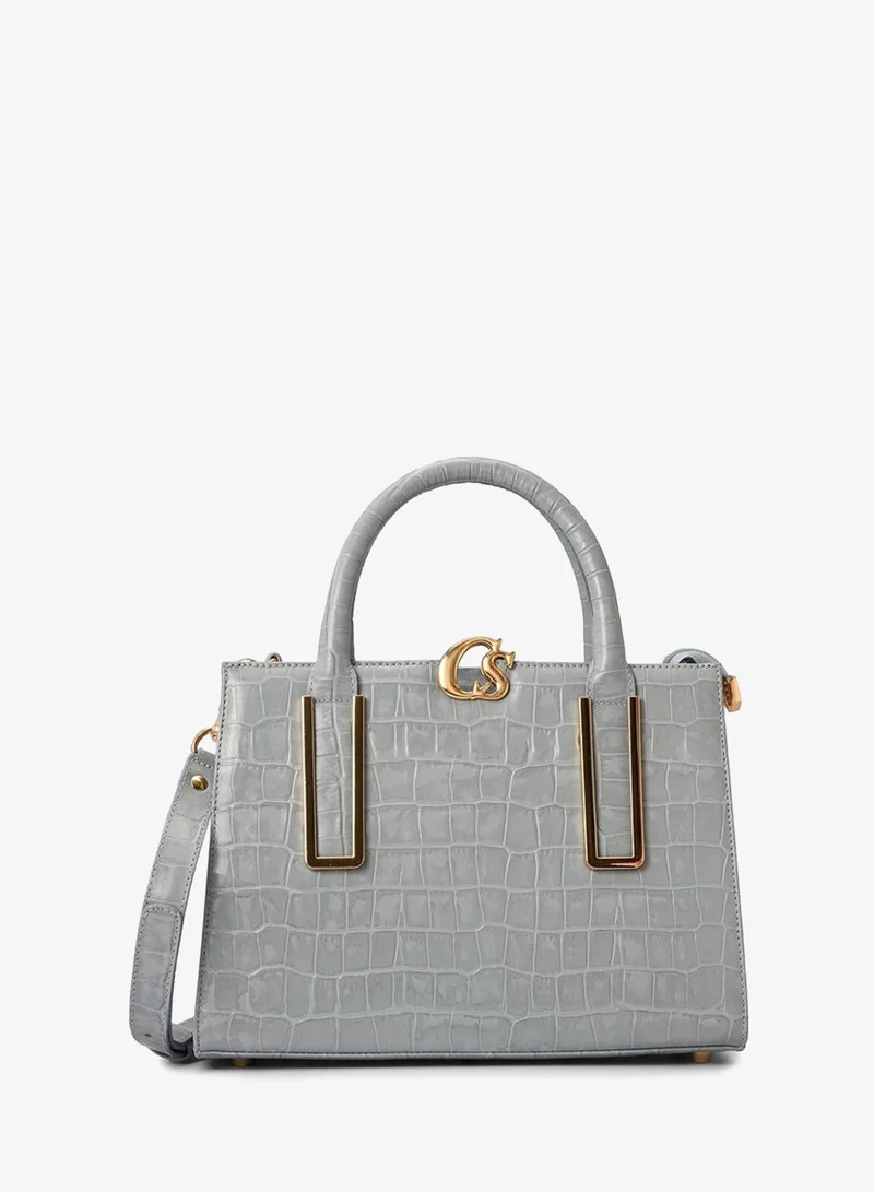 Carmen Steffens  Atlantic Blue Croco Tote Bag for Women | Best Price UAE