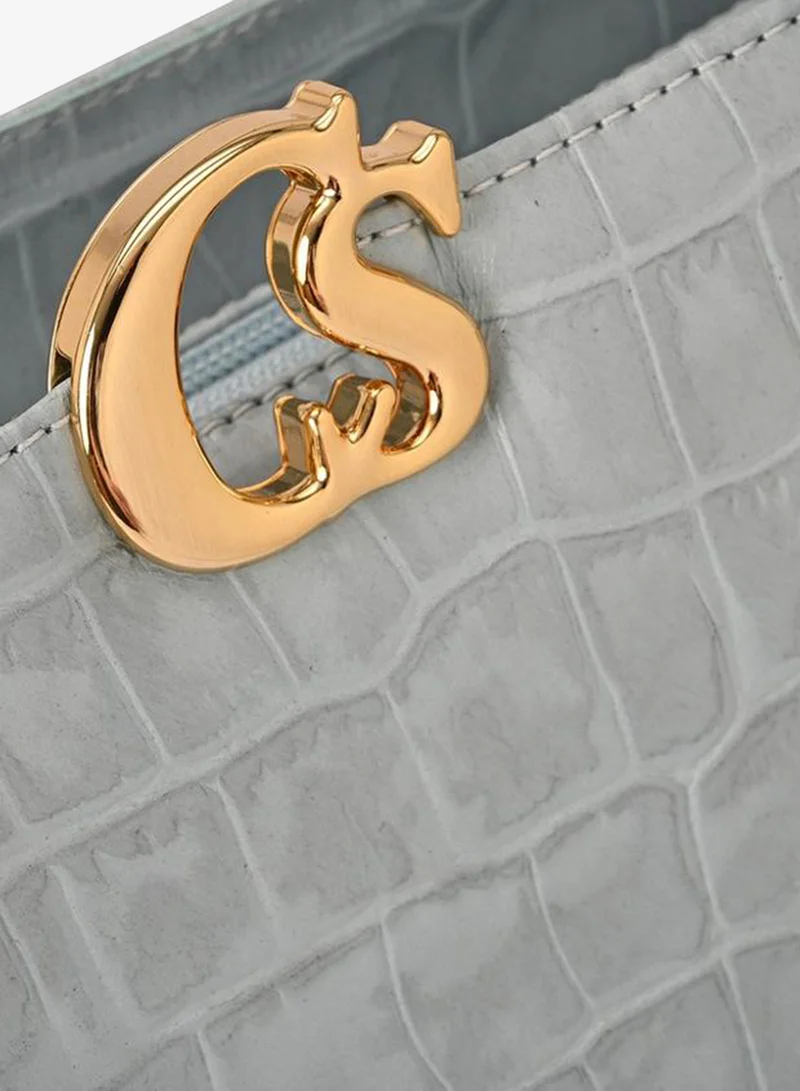 Carmen Steffens  Atlantic Blue Croco Tote Bag for Women | Best Price UAE