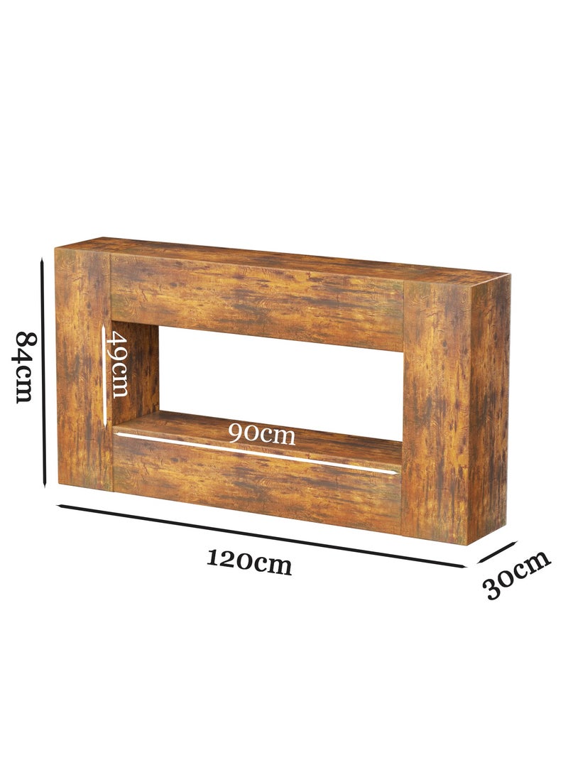 Chulovs 120cm Farmhouse Console Table with Storage – Slim Entryway/Hallway Stand, Perfect Behind-Sofa Table for Living Room & Entryway - Image 2