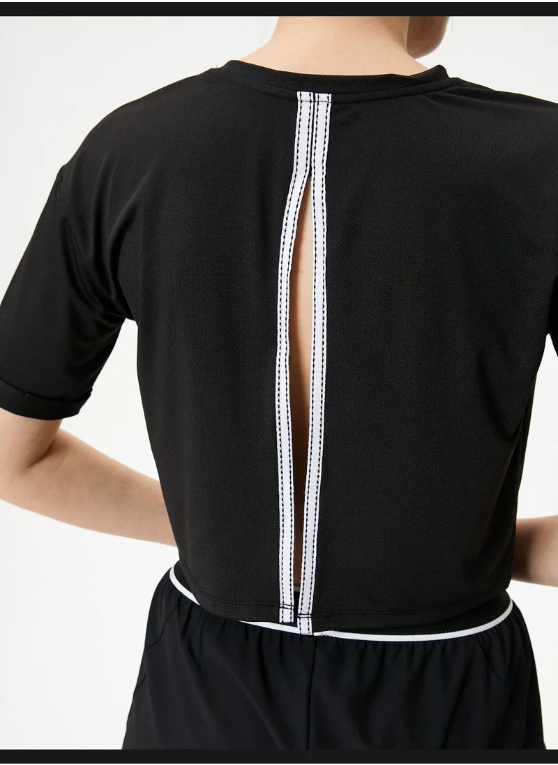 KOTON Back Cut Out Detail T-Shirt