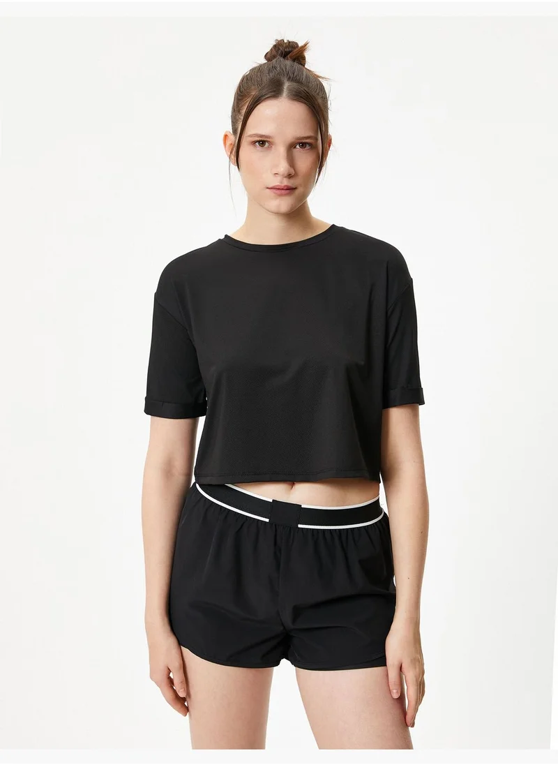 KOTON Back Cut Out Detail T-Shirt