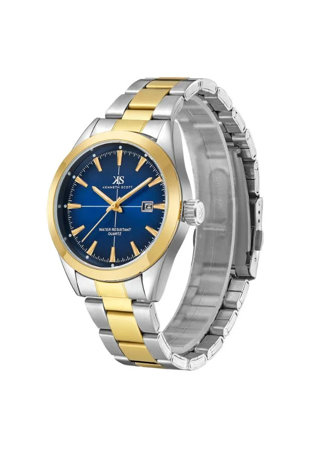 KENNETH SCOTT Men's Stainless Steel Analog Watch K23025-TBTN - 40 mm