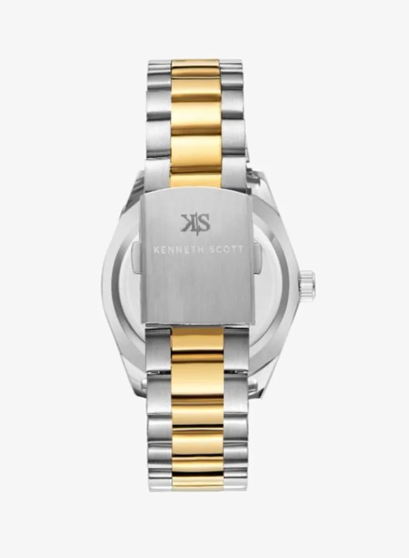 Kenneth Scott Navy Blue Men's Stainless Steel Analog Watch K23025-TBTN - 40 mm for Men | Best Price UAE