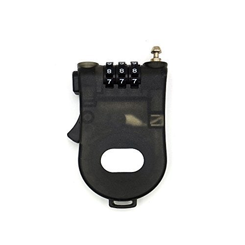 ERCRYSTO Crysto 3-Foot Retractable Cable Password Lock (Black) - Image 1