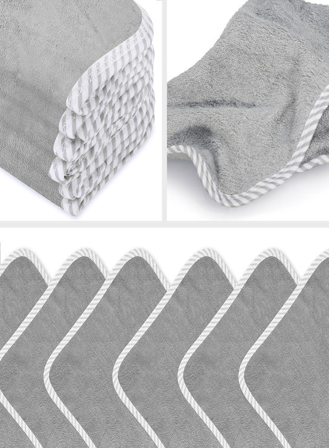 San Francisco Baby Washcloths for Newborn - Rayon from Bamboo Washcloths, Baby Wash Cloths Soft, Wash Cloths for Babies, Baby Wash Cloth - 6 Pieces, Gray - Image 2