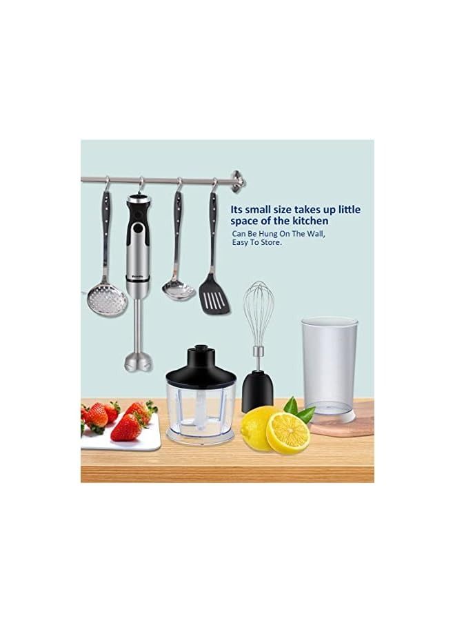 بيولوميكس HB3302 4 في 1 خلاط يدوي 1200 وات، محضر طعام، 6 سرعات للتحكم، مفرمة 800 مل، خفق، كوب 600 مل - Image 4