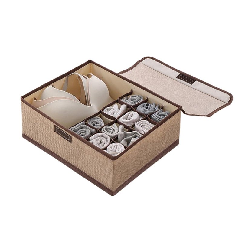 Underwear storage box, drawer-style fabric, household use, sock and underwear organizer, wardrobe storage, a must-have for storing intimate clothing. - Image 4