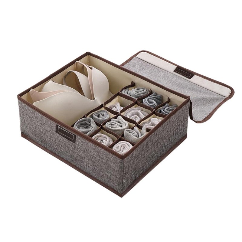 Underwear storage box, drawer-style fabric, household use, sock and underwear organizer, wardrobe storage, a must-have for storing intimate clothing. - Image 2