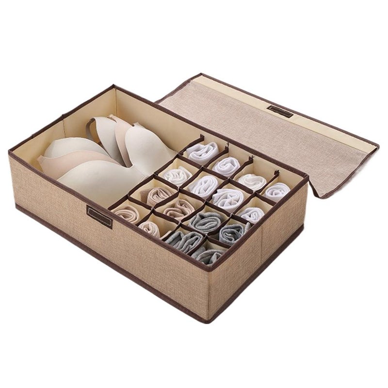 Underwear storage box, drawer-style fabric, household use, sock and underwear organizer, wardrobe storage, a must-have for storing intimate clothing. - Image 5