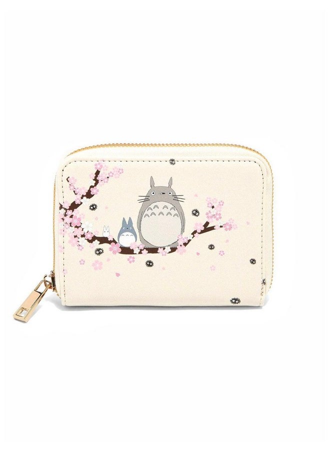 Hot Topic - Studio Ghibli My Neighbor Totoro Sakura Mini Zipper Wallet - Image 1