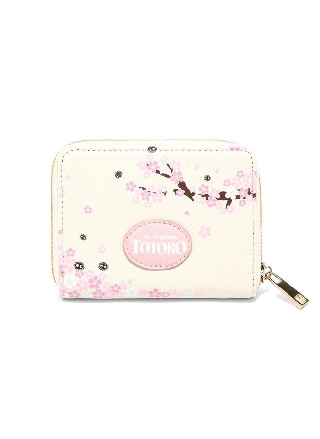 Hot Topic - Studio Ghibli My Neighbor Totoro Sakura Mini Zipper Wallet - Image 1
