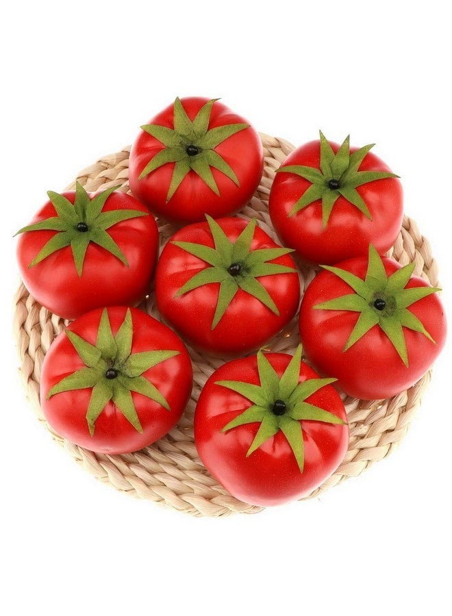 جريسورث 6 قطع من Gresorth محاكاة واقعية للطماطم والفواكه والخضروات المزيفة لتزيين المنزل والحفلات والمطبخ ولعبة الطعام - Image 3