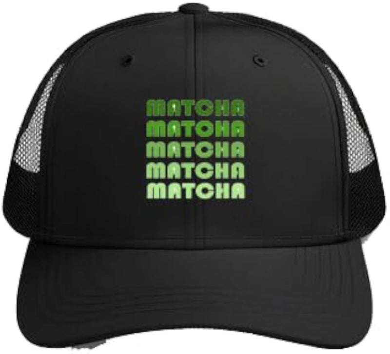 MATCHA Plain unisex baseball cap Black