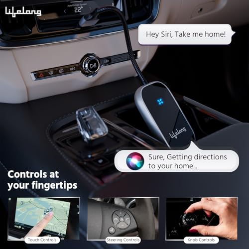 Lifelong Wireless Android Auto Adapter and Wireless Carplay Adapter for Car | Converts Wired to Wireless | Includes USB C/A | No App Required | 2 in 1 Stick Cast - Supports Bluetooth & Wi-Fi (LLECA18) - Image 4