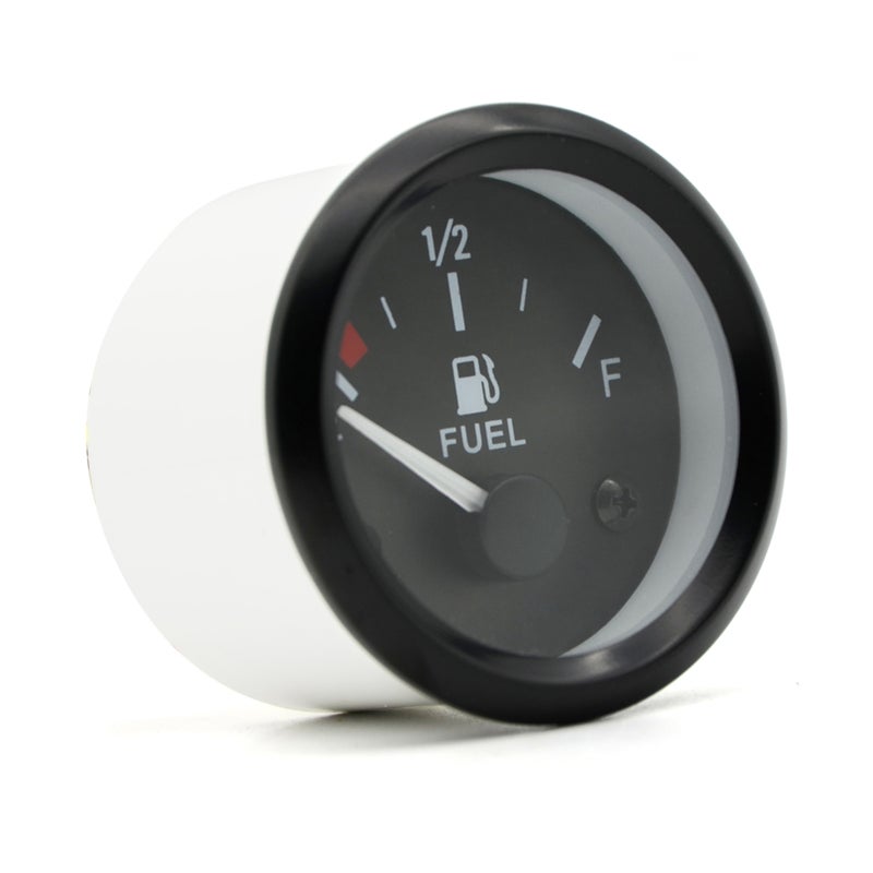 Fuel Level Gauge 2" 52mm High Sensitivity Fuel Tank Meter - Accurate Display 12V Led Backlit Gauge for Custom Dash Replacement, Night Use, 240-33ohm Sensor Compatible Vehicles - Image 4