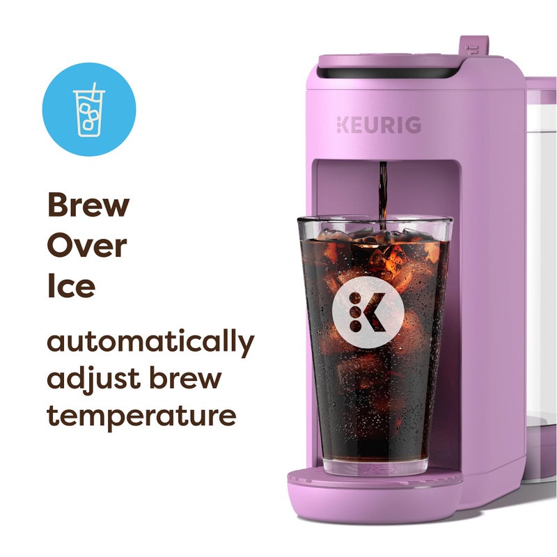 Keurig K-Mini Mate Plus Single-Serve K-Cup Pod Coffee Maker, Compact, 3 Cup Sizes, Brew Over Ice and Strong Button Features, 50 oz Removable Reservoir, Wild Orchid - Image 3