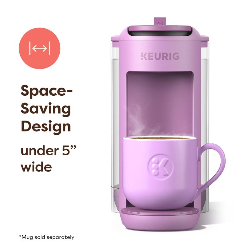 Keurig K-Mini Mate Plus Single-Serve K-Cup Pod Coffee Maker, Compact, 3 Cup Sizes, Brew Over Ice and Strong Button Features, 50 oz Removable Reservoir, Wild Orchid - Image 2
