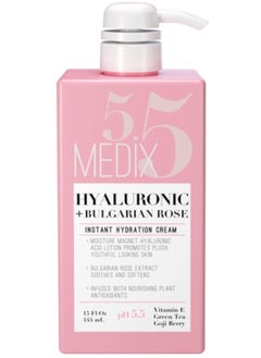Medix 5.5 Hyaluronic And Bulgarian Rose Instant Hydration Cream 444 ml 