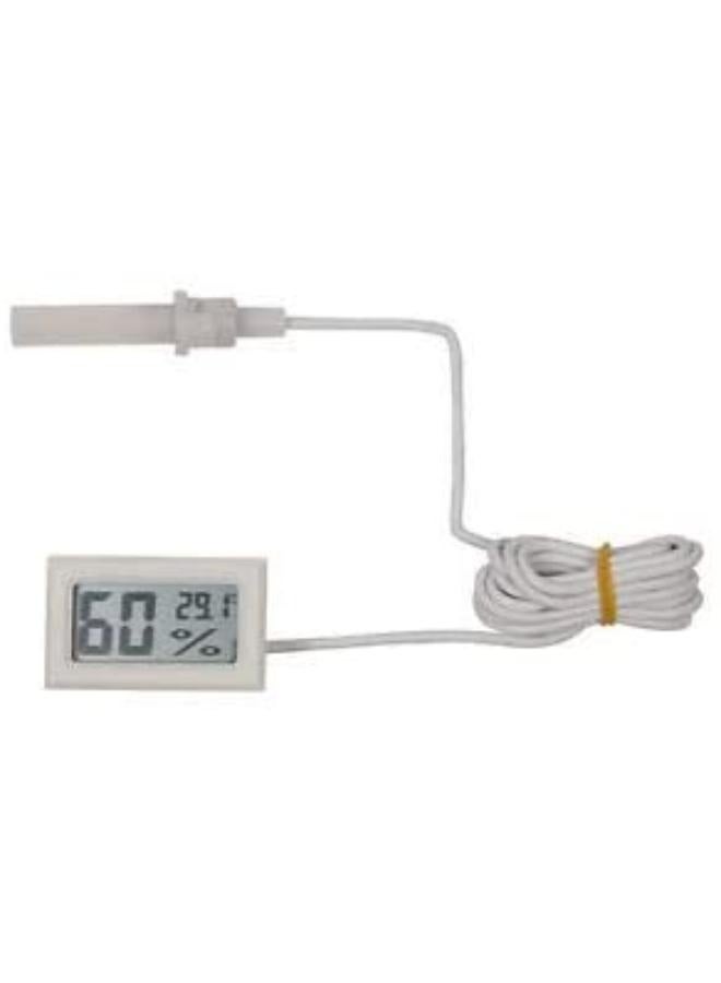 Generic Mini Digital LCD Thermometer Hygrometer with Wire Humidity and Temperature Meter Indoor Black/White - Image 3