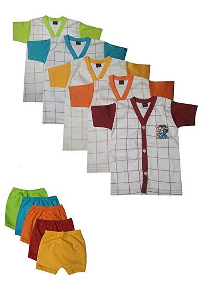 GMR Maruthi Kids Baby Dress Set 6-10 Months (Pack of 5) - Image 1
