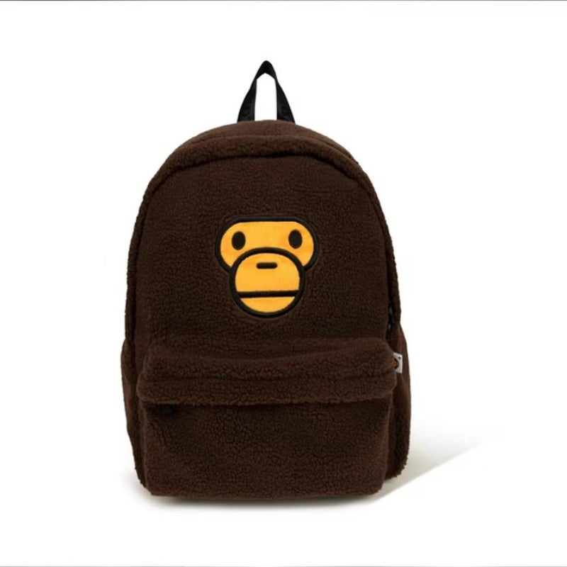 Cartoon Monkey Plush Student Backpack - Image 3