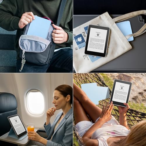 Vane Oak Magnetic Detachable 2-in-1 Stand Case for 7'' Kindle Paperwhite 12th Gen 2024 and Kindle Colorsoft Signature Edition, Slim PU Shell Cover Case with Auto Wake/Sleep, Light Blue - Image 5