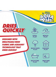 Wahu Wahu Aqua Pals Peppa Pig Plush Water Toy for Kids Ages 2+, Fast-Drying Waterproof Plush Doll Toy for Pool and Bathtub, Pink/Red, 16", Medium  - Image 3