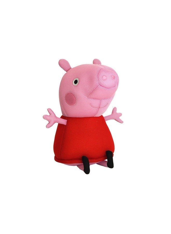 واهو لعبة مائية من القطيفة من Wahu Aqua Pals Peppa Pig للأطفال من عمر سنتين فما فوق، لعبة دمية قطيفة سريعة الجفاف ومقاومة للماء للاستخدام في حمام السباحة وحوض الاستحمام، وردي/أحمر، مقاس متوسط 16 بوصة - Image 1