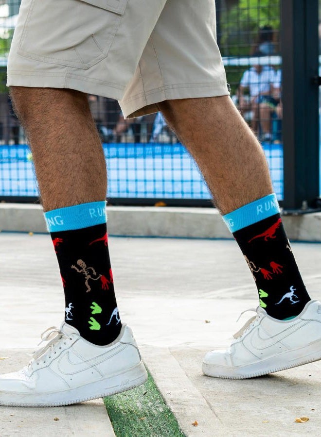 IRISGOD Funny Nerd Socks | Cool Stocking Stuffers | Holiday Gifts For Men and Women, Running, One size - Image 5