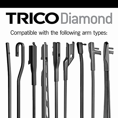TRICO Diamond™ (25-2422) 24 & 22 Inch pack of 2 High Performance Automotive Replacement Windshield Wiper Blades For My Car Premium All Weather Beam Blade for Select Vehicle Models - Image 3