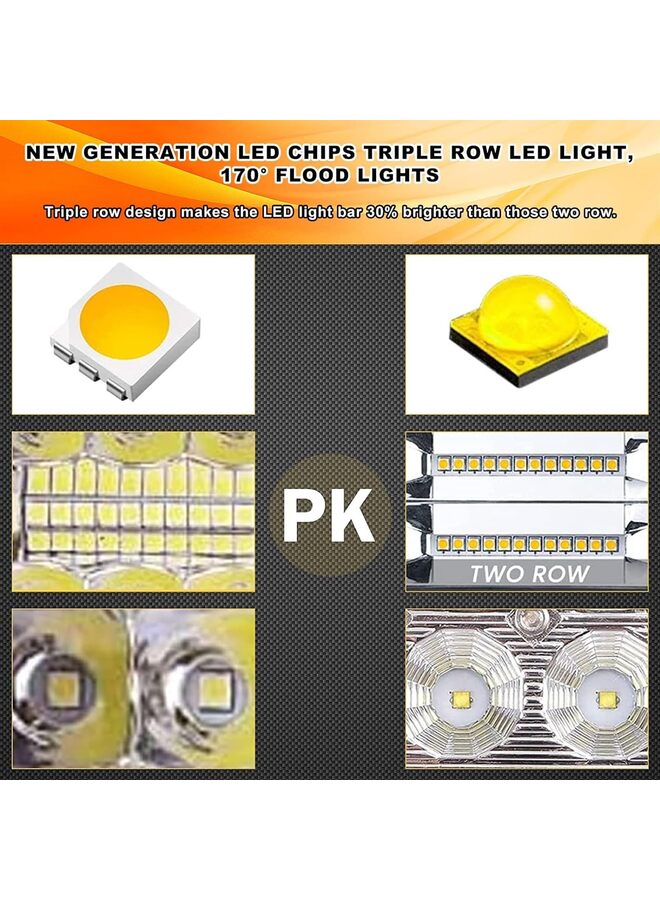 Generic Ow Hitch  Lights with Harness 2 PCS 4 Inch 60W  Pods,2.5 Inch Tow Hitch Mounting Brackets Backup Reverse Lights Compatible with Pickup ATV SUV Truck Trailer Boat  - Image 4