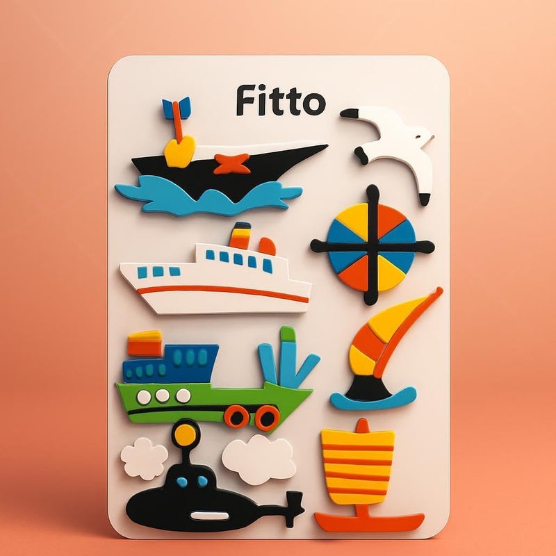 Fitto Watercraft Series Sticker 17.7x11.2cm – Nautical Decal for Boats & Marine Decor - Image 3