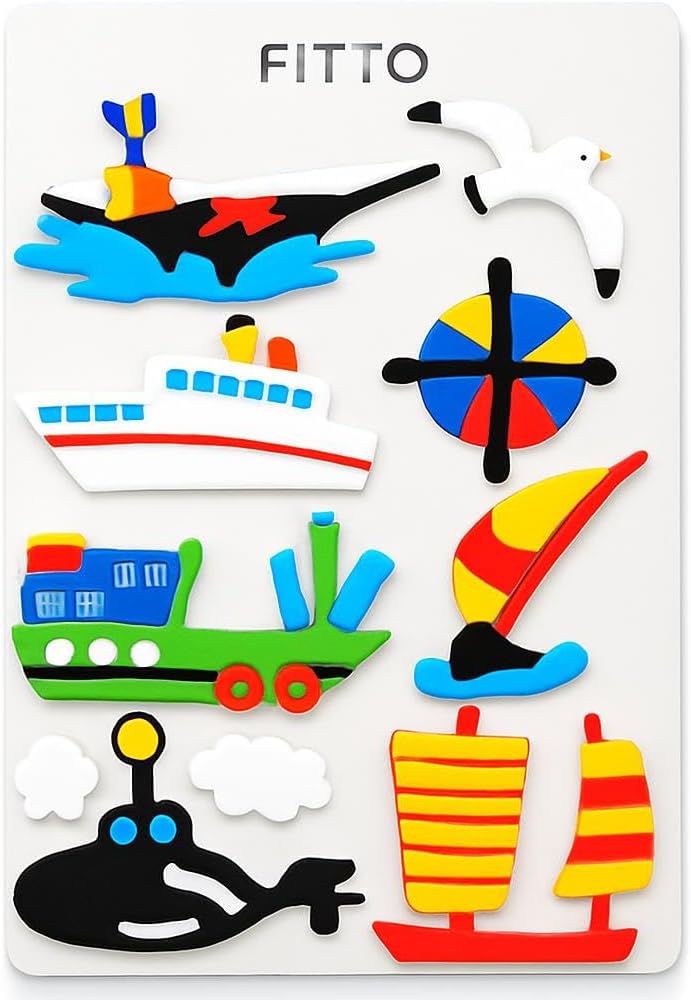 Fitto Watercraft Series Sticker 17.7x11.2cm – Nautical Decal for Boats & Marine Decor - Image 1