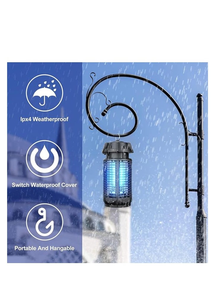 ARNOTEC - Mosquito Killer Lamp 20W UV Electric Fly Zapper Waterproof Light Portable Bug Zapper, Moth, Gnat, Flies Pest Control Repeller Catcher with Standard UK Plug for Indoor, Black - Image 1