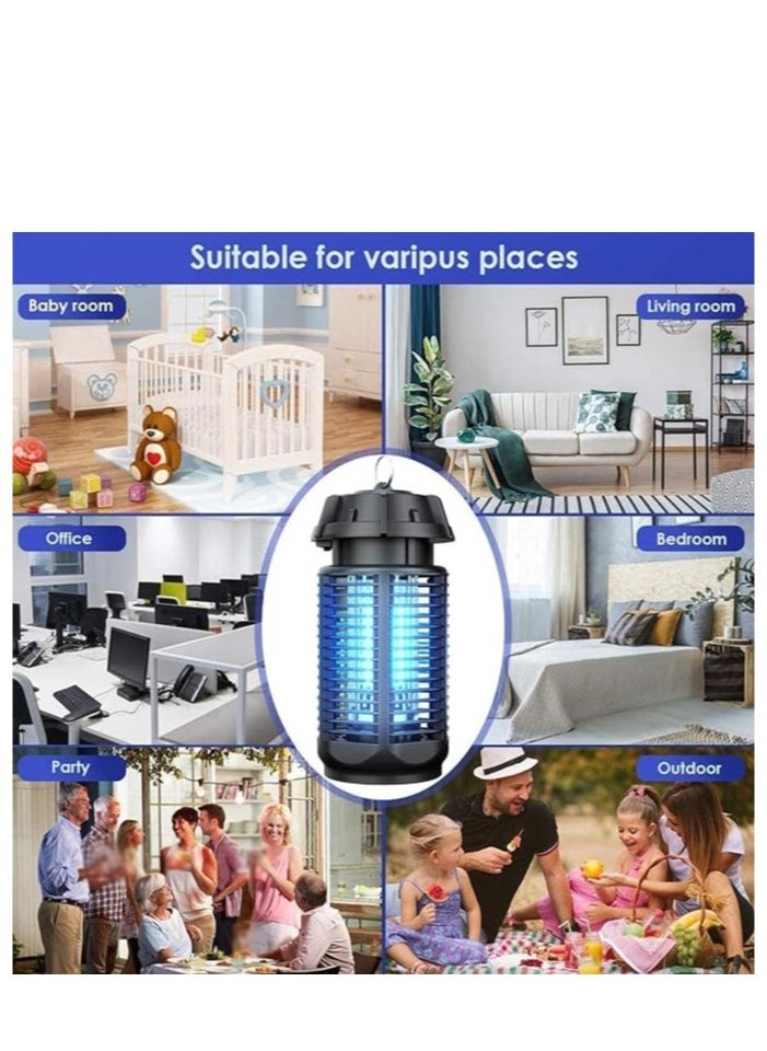 ARNOTEC - Mosquito Killer Lamp 20W UV Electric Fly Zapper Waterproof Light Portable Bug Zapper, Moth, Gnat, Flies Pest Control Repeller Catcher with Standard UK Plug for Indoor, Black - Image 1