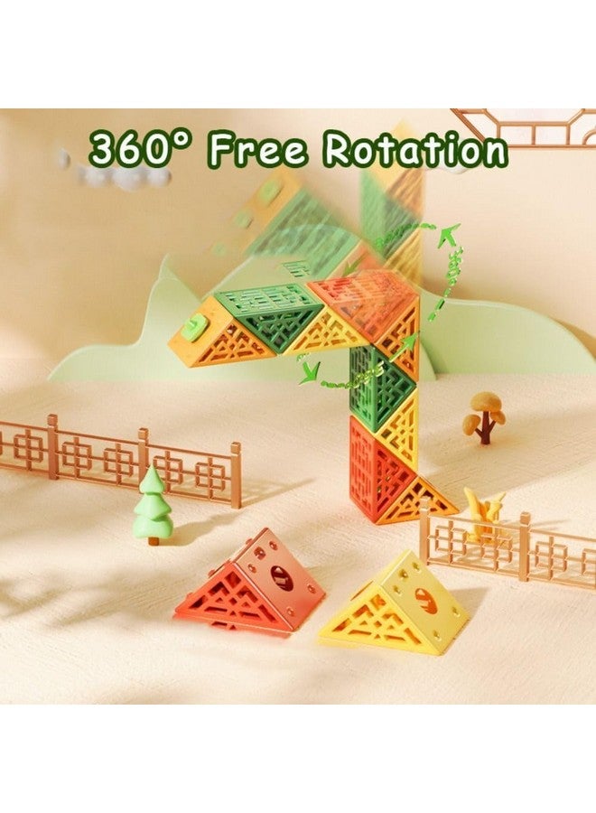 Kiditos QiYi Geometric Magic Snake Cube Twisty Puzzle Toys (36 Blocks), for Kids Age 6 Years & Up - Image 3