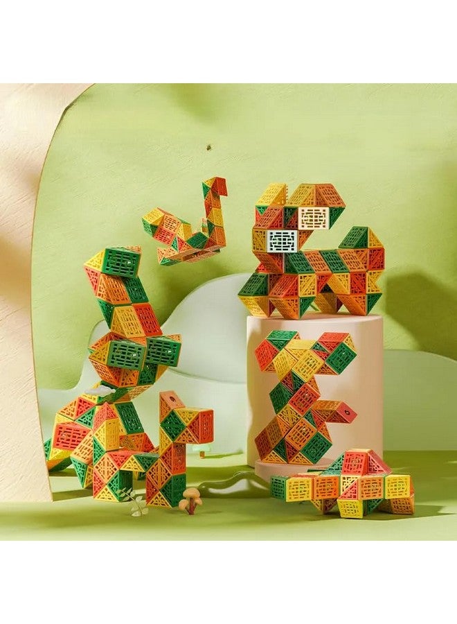 Kiditos QiYi Geometric Magic Snake Cube Twisty Puzzle Toys (36 Blocks), for Kids Age 6 Years & Up - Image 2