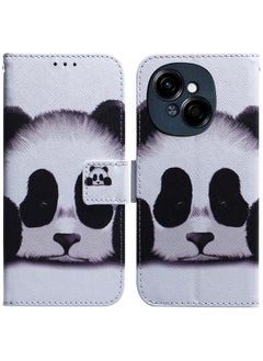 For Tecno Spark Go 1 / Pop 9 Pro Coloured Drawing Flip Leather Phone Case(Panda)