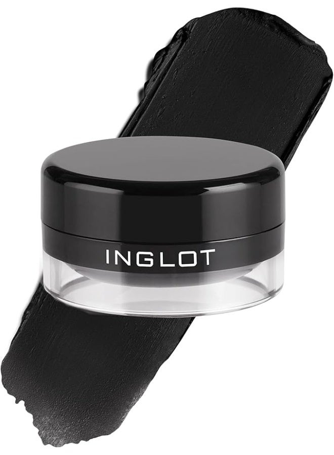 Inglot AMC Eyeliner Gel 77 Black – Long Lasting Waterproof Gel Eyeliner, Smudge-Proof Intense Black Liner - Image 1