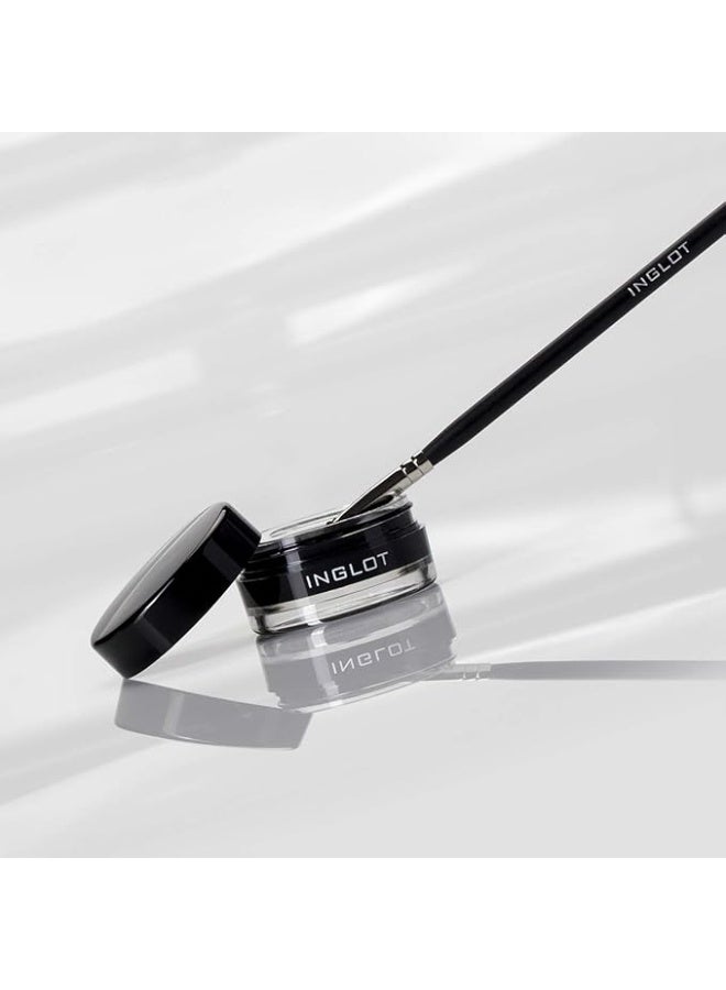 Inglot AMC Eyeliner Gel 77 Black – Long Lasting Waterproof Gel Eyeliner, Smudge-Proof Intense Black Liner - Image 3