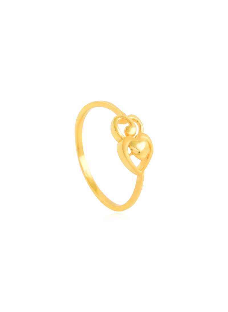BAFLEH JEWELLERY Make Every Day Special with Heart-Shaped 22kt Gold Rings - Image 1