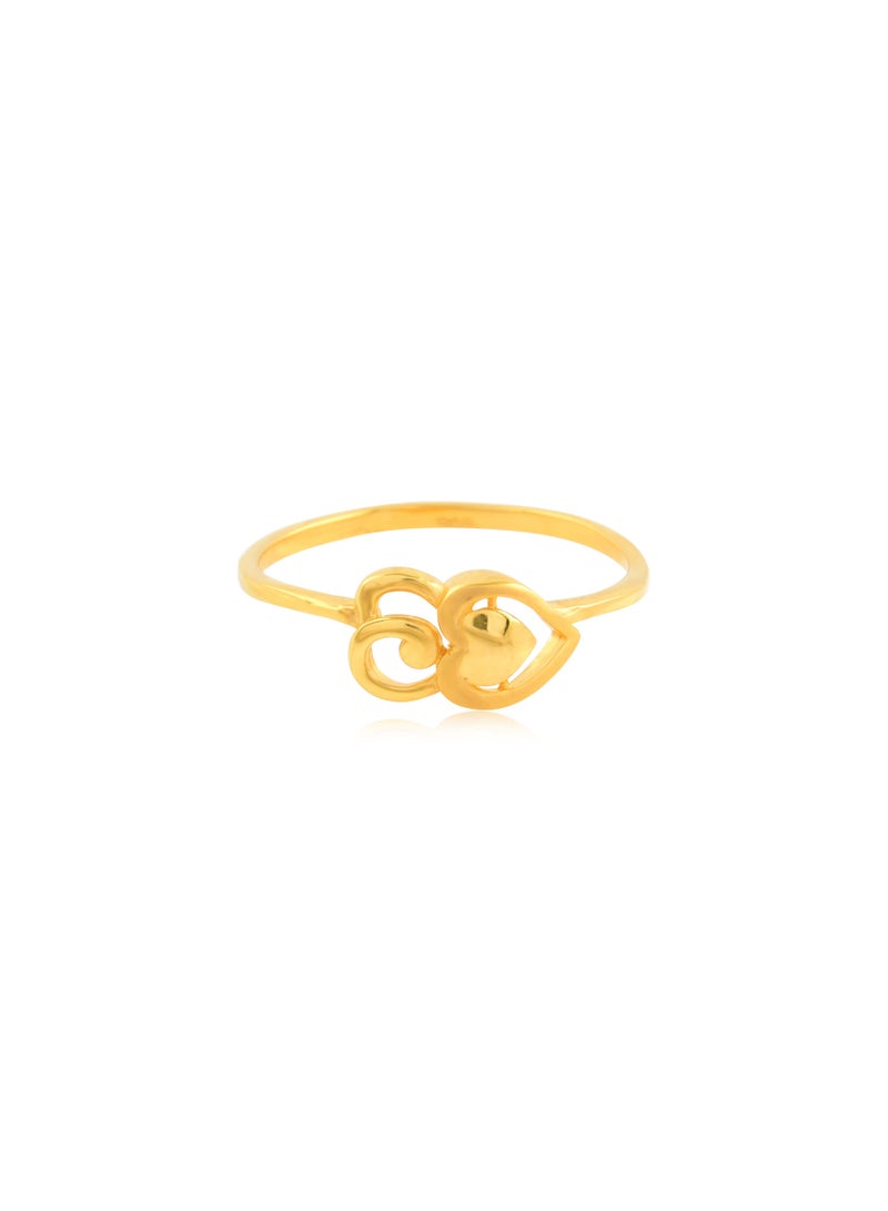 BAFLEH JEWELLERY Make Every Day Special with Heart-Shaped 22kt Gold Rings - Image 2