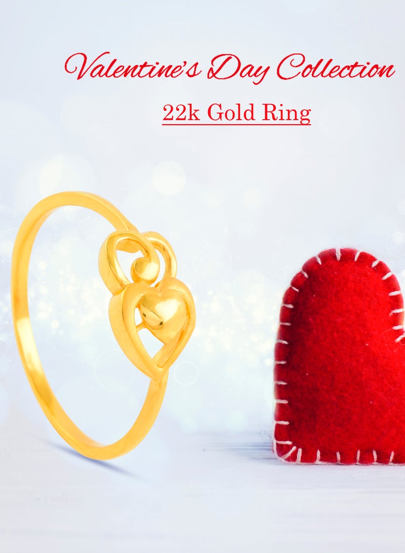BAFLEH JEWELLERY Make Every Day Special with Heart-Shaped 22kt Gold Rings - Image 3