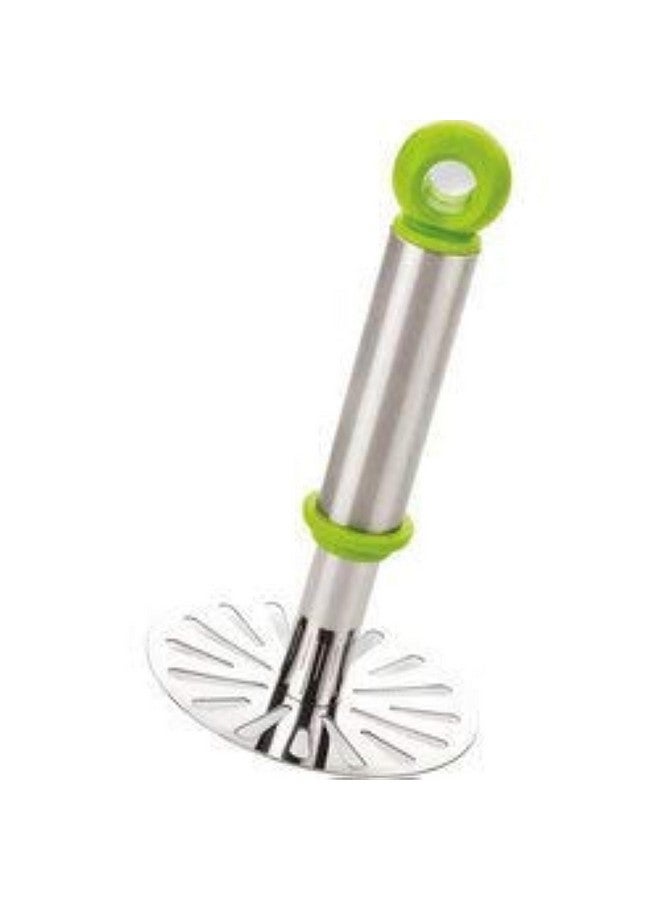 Tosmy Stainless Steel Potato Vegetable Pav Bhaji Masher, Multicolour - Image 2